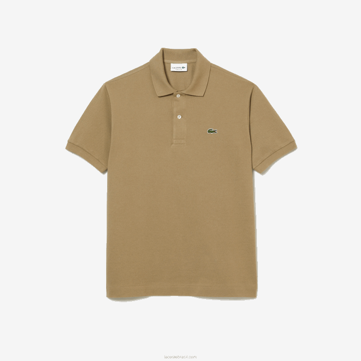 Lacoste polo l.12.12 original homens bege cb8 88BL150 - Image 4