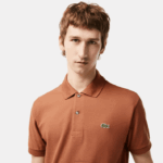 Lacoste polo l.12.12 original homens lfa marrom claro 88BL104 - Image 2