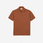 Lacoste polo l.12.12 original homens lfa marrom claro 88BL104 - Image 4