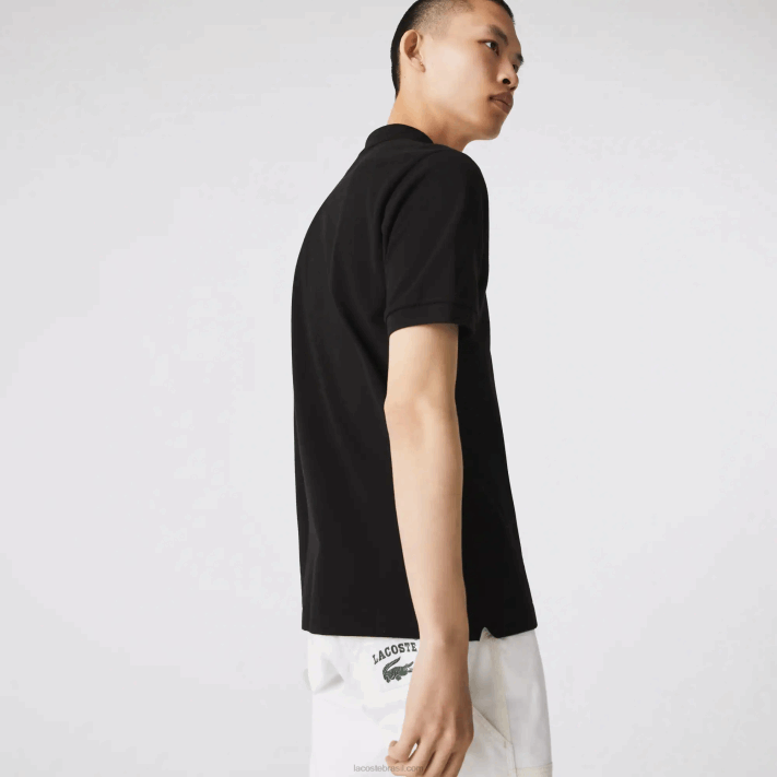 Lacoste polo l.12.12 original homens preto 031 88BL59 - Image 4