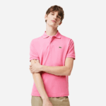 Lacoste polo l.12.12 original homens rosa 2r3 88BL211