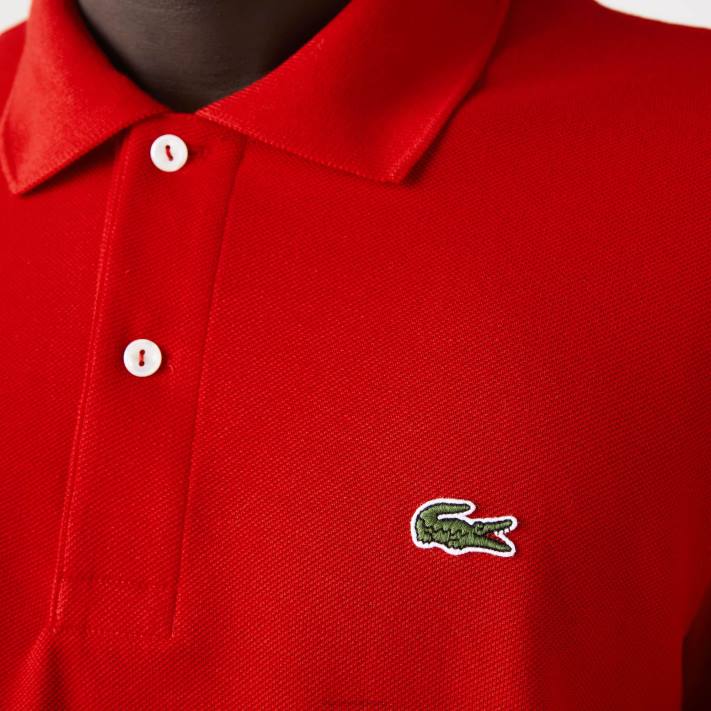 Lacoste polo manga longa L.12.12 original homens vermelho 240 88BL727 - Image 2