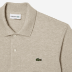 Lacoste polo mesclado original l.12.12 homens bege kd4 88BL167 - Image 4