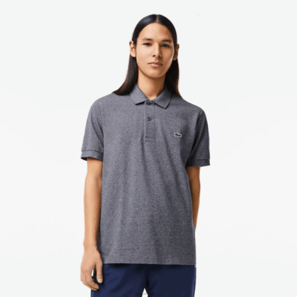 Lacoste polo mesclado original l.12.12 homens lombo cinza e8g 88BL126