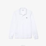 Lacoste polo petit piquê slim fit homens branco 001 88BL686 - Image 2