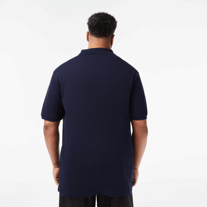 Lacoste polo petit piquet de algodão - plus size - alto homens azul marinho 166 88BL189 - Image 3