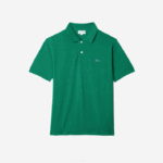 Lacoste polo piquê de algodão com estampa salpicada de ajuste clássico homens verde 7bs 88BL593 - Image 4