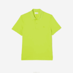 Lacoste pólo piquê de algodão respirável de movimento ativo homens amarelo 90v 88BL261 - Image 4