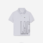 Lacoste pólo piquê ultra-dry Rapazes cinza claro acz 88BL2947