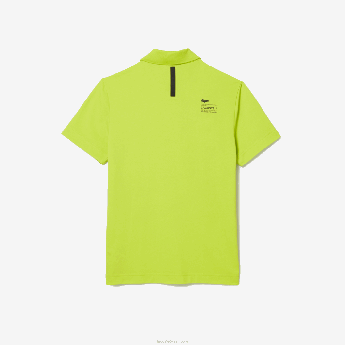 Lacoste polo piquet regular fit da marca homens amarelo 90v 88BL627 - Image 4