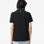 Lacoste polo piquet stretch slim fit da marca homens preto 031 88BL777 - Image 3