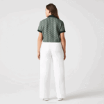 Lacoste polo regular fit com estampa de monograma mulheres verde bege 7m4 88BL2474 - Image 3