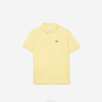 Lacoste polo regular fit petit piquet crianças amarelo 107 88BL3131 - Image 4