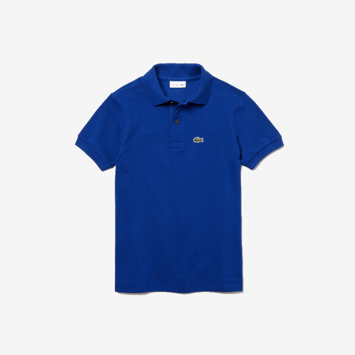 Lacoste polo regular fit petit piquet crianças azul marinho x0u 88BL3182 - Image 1