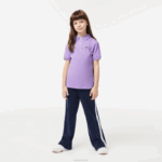Lacoste polo regular fit petit piquet crianças gfu roxo 88BL3181 - Image 2