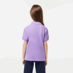 Lacoste polo regular fit petit piquet crianças gfu roxo 88BL3181 - Image 3