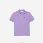 Lacoste polo regular fit petit piquet crianças gfu roxo 88BL3181 - Image 4