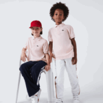 Lacoste polo regular fit petit piquet crianças rosa claro 88BL3122 - Image 3