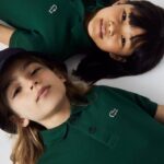 Lacoste polo regular fit petit piquet crianças verde 132 88BL3133