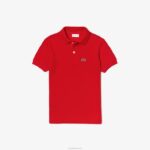 Lacoste polo regular fit petit piquet crianças vermelho 240 88BL3135 - Image 2