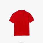 Lacoste polo regular fit petit piquet crianças wtu vermelho 88BL3171 - Image 2