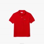 Lacoste polo regular fit petit piquet crianças wtu vermelho 88BL3171