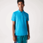 Lacoste polo slim fit L.12.12 original homens azul gh9 88BL837 - Image 6