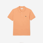 Lacoste polo slim fit L.12.12 original homens heb laranja claro 88BL157 - Image 3