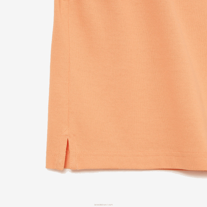 Lacoste polo slim fit L.12.12 original homens heb laranja claro 88BL157 - Image 4