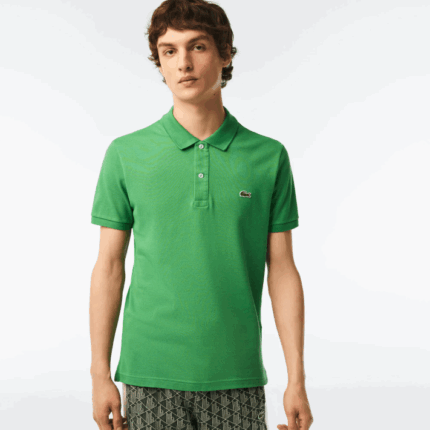 Lacoste polo slim fit L.12.12 original homens l94 verde 88BL248