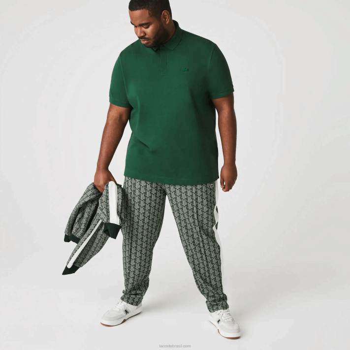 Lacoste polo smart paris em piquê de algodão elástico homens verde 132 88BL658 - Image 2