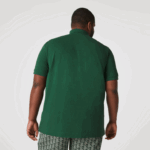 Lacoste polo smart paris em piquê de algodão elástico homens verde 132 88BL658 - Image 9