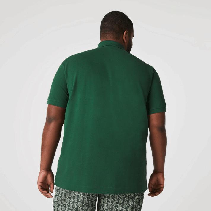 Lacoste polo smart paris em piquê de algodão elástico homens verde 132 88BL658 - Image 9