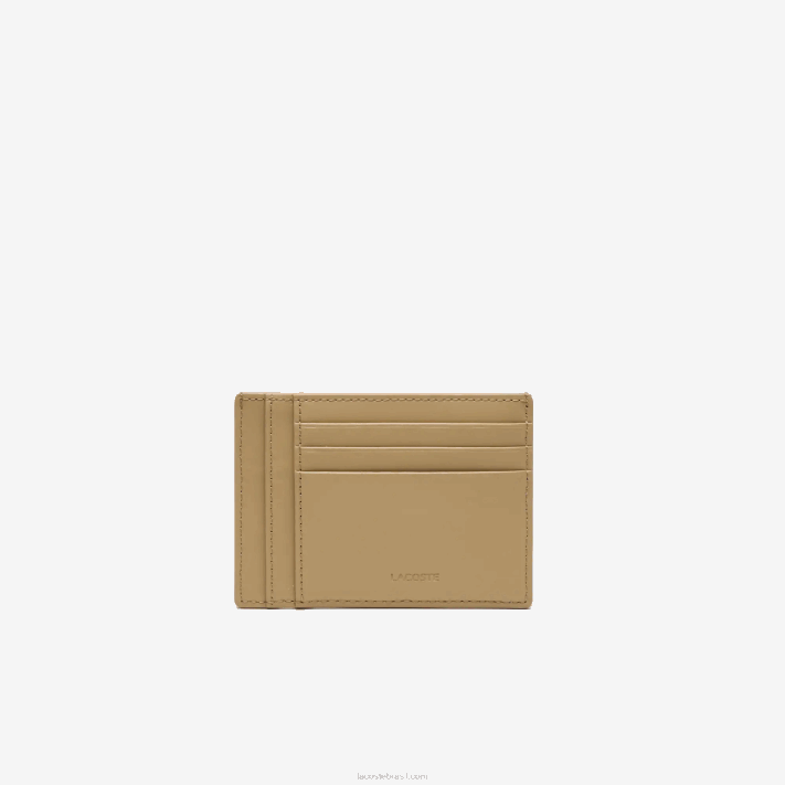 Lacoste porta-cartões chantaco couro de bezerro homens leão l32 88BL1987 - Image 2