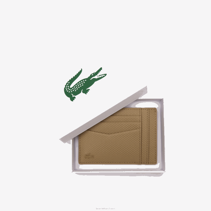 Lacoste porta-cartões chantaco couro de bezerro homens leão l32 88BL1987 - Image 4