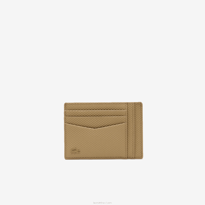 Lacoste porta-cartões chantaco couro de bezerro homens leão l32 88BL1987 - Image 1