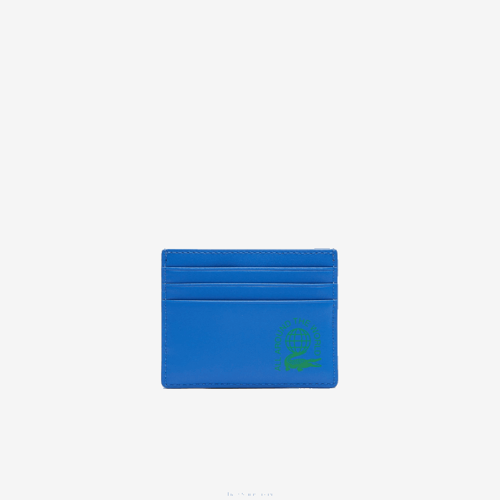 Lacoste porta-cartões com impressão náutica color block homens samui marinho k89 88BL2132 - Image 2