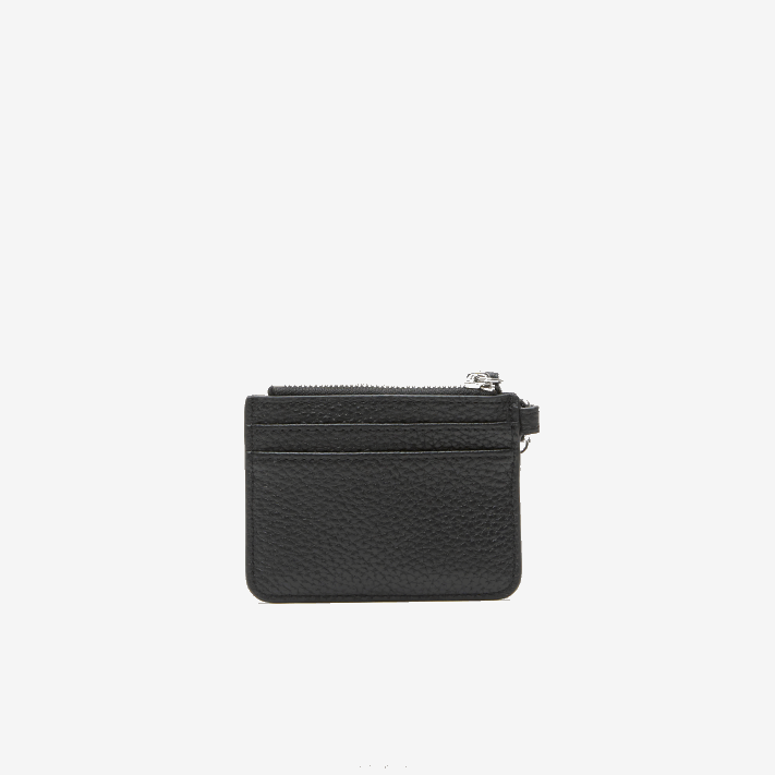Lacoste porta-cartões de couro granulado com mosquetão mulheres preto 000 88BL2810 - Image 2