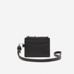 Lacoste porta-cartões snap hook homens preto 000 88BL2130