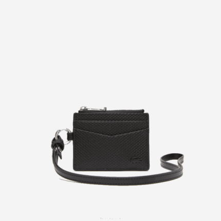 Lacoste porta-cartões snap hook homens preto 000 88BL2130