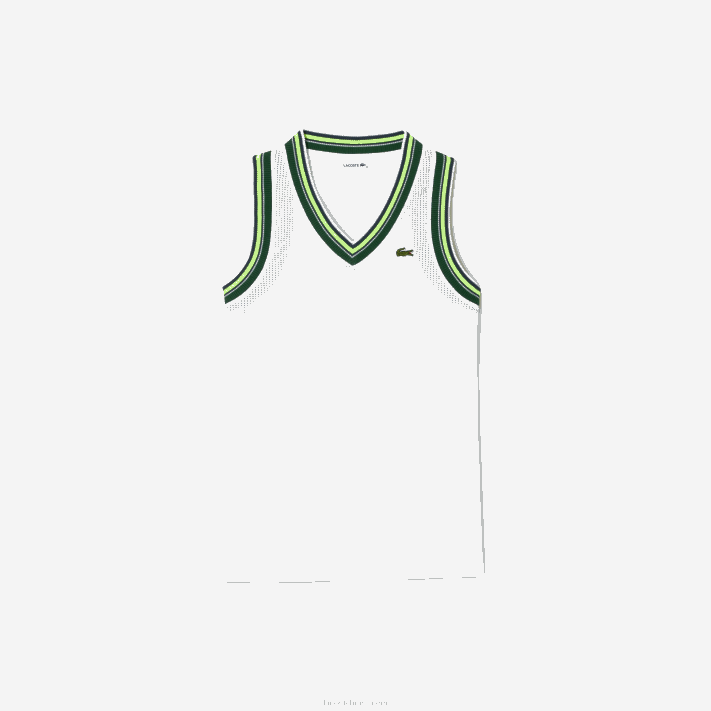 lacoste_regata_com_decote_v_contrastante_mulheres_branco_001_88bl2442.png Lacoste regata com decote v contrastante mulheres branco 001 88BL2442 - Image 1