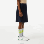 Lacoste saia de jérsei plissada garotas azul marinho 166 88BL3091 - Image 2