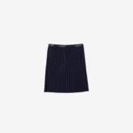 Lacoste saia de jérsei plissada garotas azul marinho 166 88BL3091 - Image 4