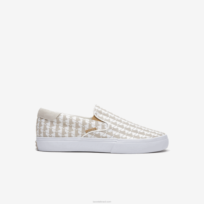 lacoste_salto_servir_textil_deslizamento_homens_off_white_white_03a_88bl1855.png Lacoste salto servir têxtil deslizamento homens off white & white 03a 88BL1855 - Image 1