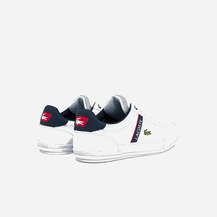 Lacoste sapatilhas têxteis e sintéticas chaymon homens branco/marinho e vermelho 407 88BL1791 - Image 3