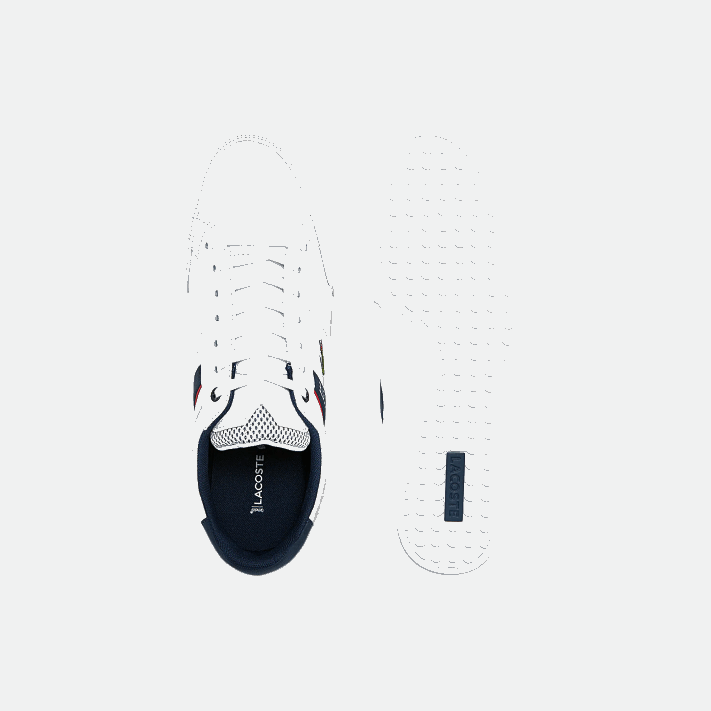 Lacoste sapatilhas têxteis e sintéticas chaymon homens branco/marinho e vermelho 407 88BL1791 - Image 4