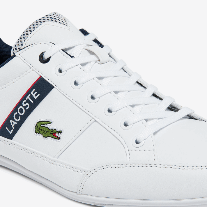 Lacoste sapatilhas têxteis e sintéticas chaymon homens branco/marinho e vermelho 407 88BL1791 - Image 6