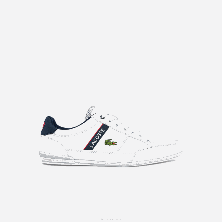 Lacoste sapatilhas têxteis e sintéticas chaymon homens branco/marinho e vermelho 407 88BL1791 - Image 1