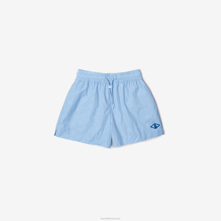 Lacoste shorts com estampa de monograma mulheres hbp azul 88BL2458 - Image 1