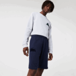 Lacoste shorts de lã de algodão de crocodilo de veludo homens azul marinho 423 88BL1481